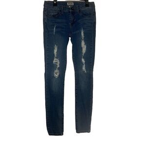 Y2K Mudd Distressed Skinny Jeans Size 5 Low Rise